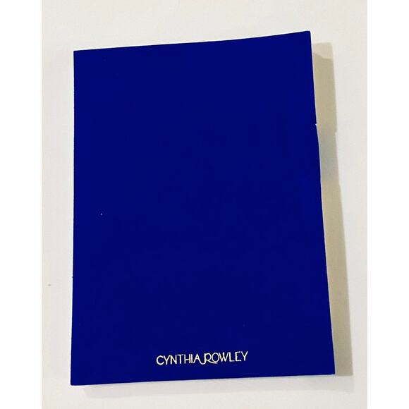 Cynthia Rowley Notebook and Pen Set Blue Velvet - Picture 2 of 3